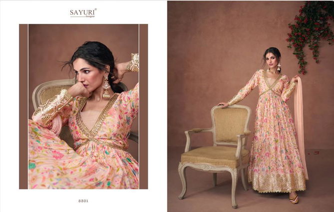 Sayuri Nooriat Organza Silk Anarkali Wedding Salwar Suits Catalog
